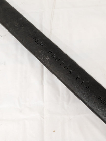 Proto Combination Wrench: 1-3/4" Head Size, 15 deg Offset, 25" OAL J1256B