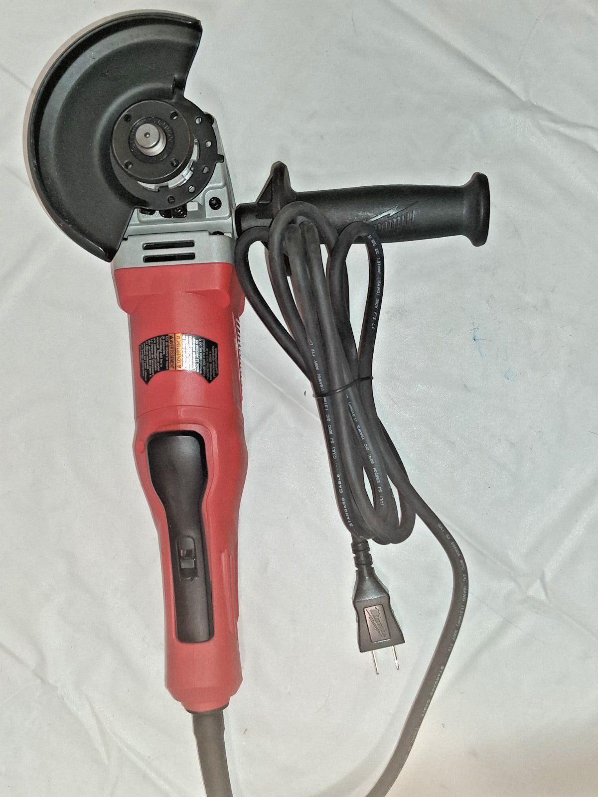 Milwaukee Tool Corded 4-1/2" Small Angle Grinder Paddle No-lock 11 Amp 6142-31