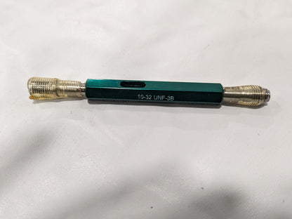 GF GAGE Plug Thread Gage: #10-32 Thread W0190323BS