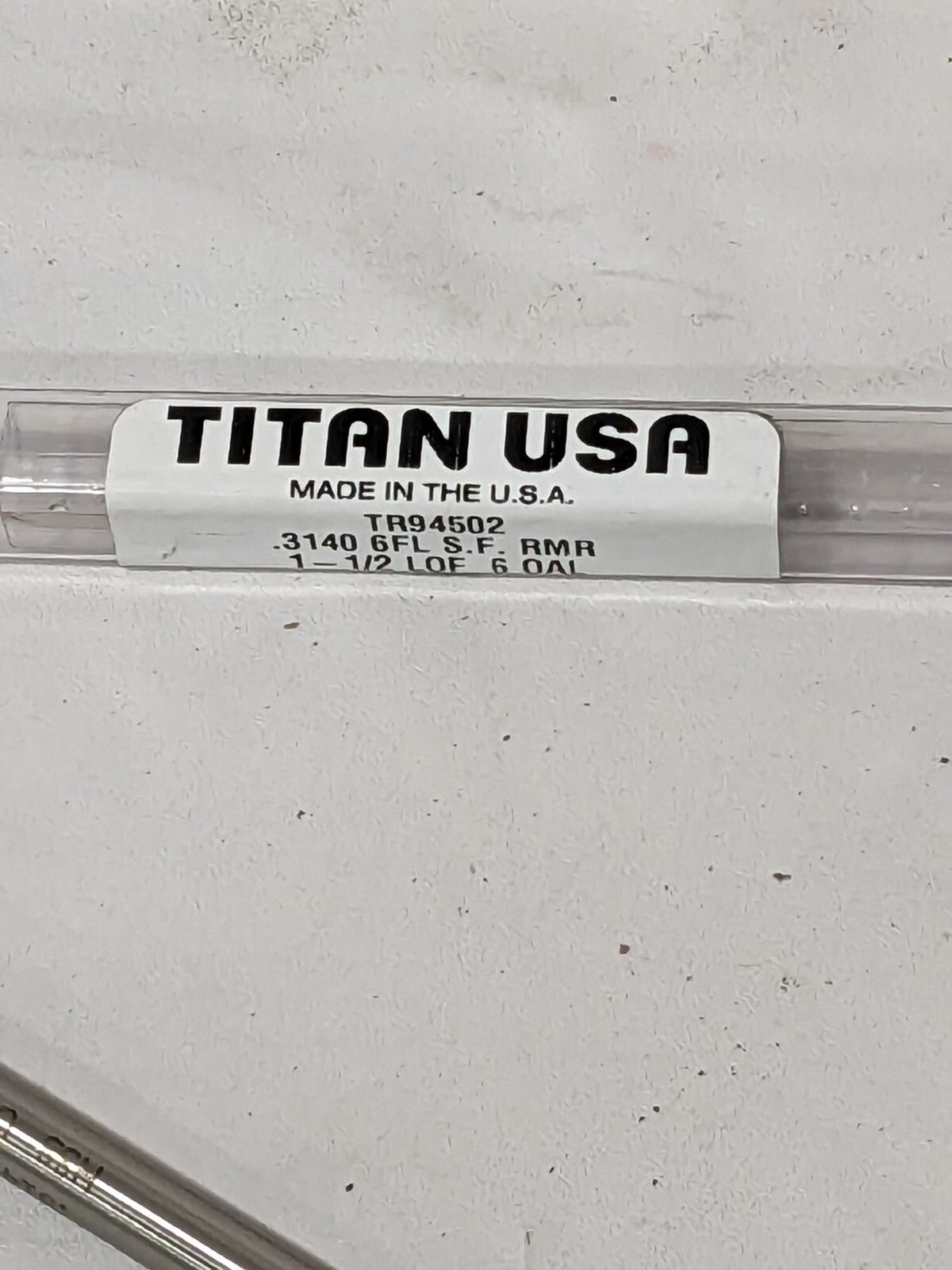TITAN USA Chucking Reamer: 0.3140" Dia, 6" OAL, 1-1/2" Flute Length TR94502