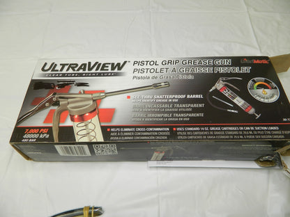 LubriMatic UltraView Pistol Grease Gun 30-720 INCOMPLETE 12" Hose NOT INCLU