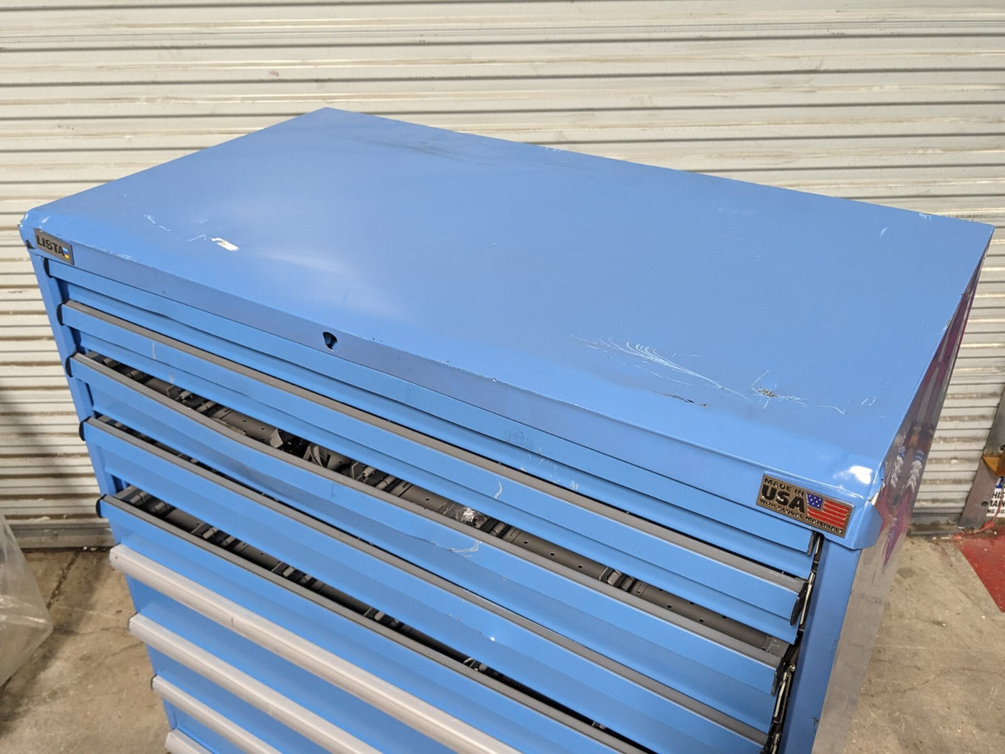 Lista Steel Blue Modular Storage Cabinet 10 Drawer 59 x 40 x 22 Parts / Repair