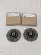 Osborn Wheel Brush: 4" Wheel Dia, 1/4" Face Width, 0.0200" Wire Dia Qty 2 26735