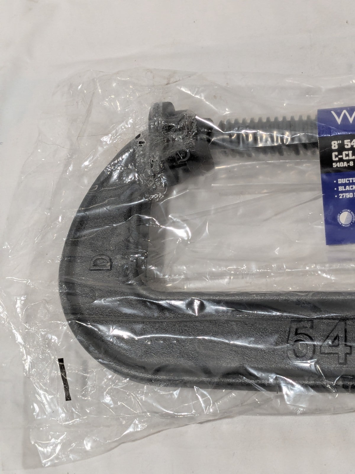 Wilton C-Clamp: 8" Max Opening, 3-1/4" Throat Depth, Light-Duty 22006