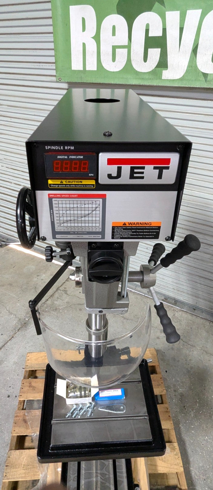 JET J-A5818 15" Drill Press  220/440V 3Phase 1HP Variable Speed *Scratch & Dent*