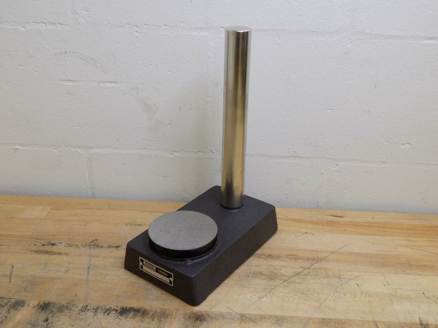 SPI Comparator Gage Stand 3-5/8" Flat Anvil 8" x 5" Meehanite Cas