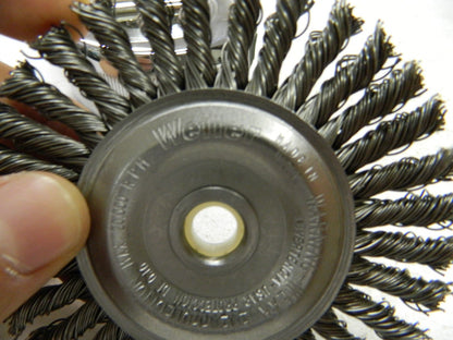 Weiler Knotted Steel Wheel Brush   QTY 5 STBA-432