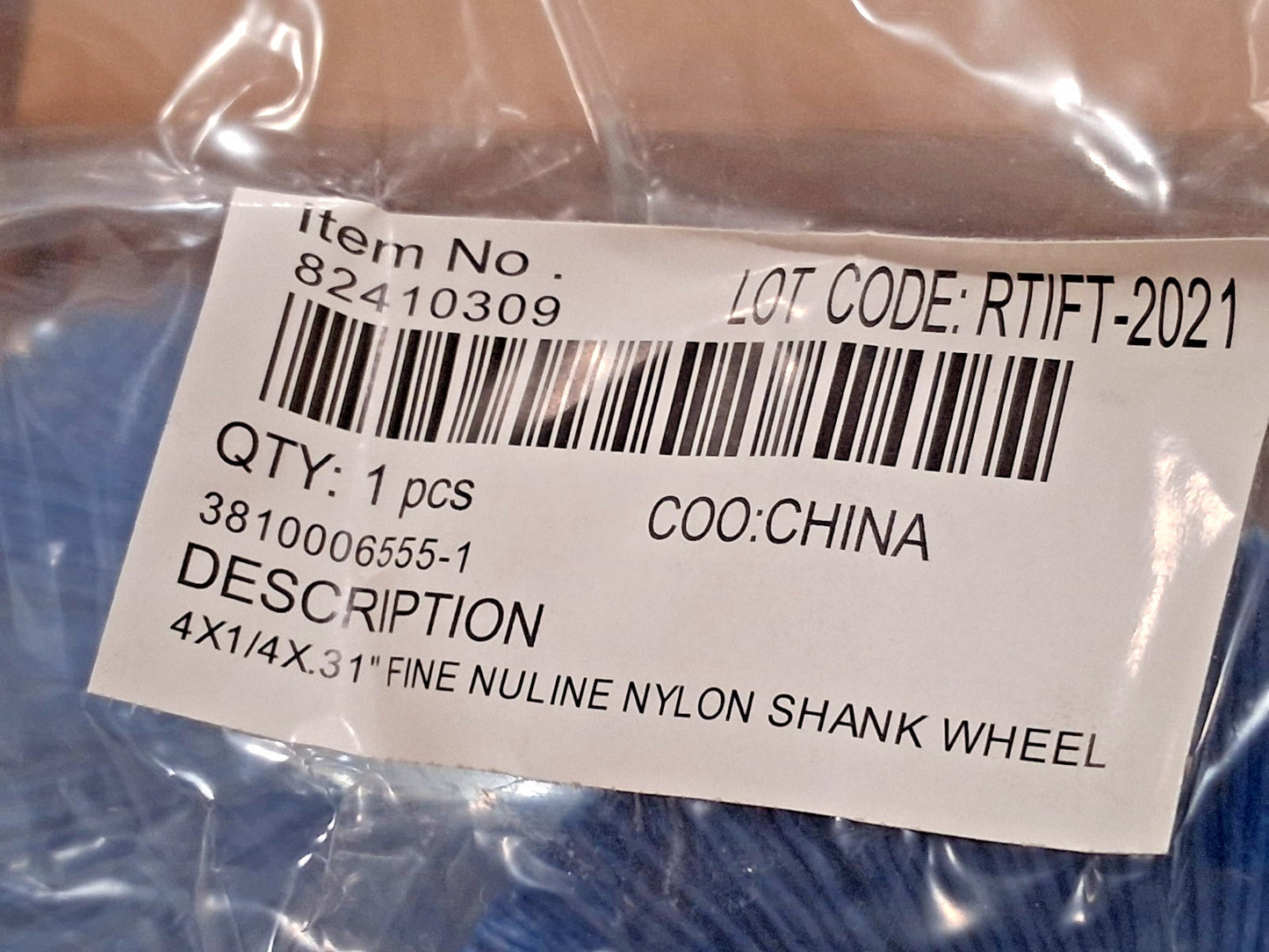 Professional Crimped Wheel Brush 4" Wheel Dia, 1/4" Face Width 82410309