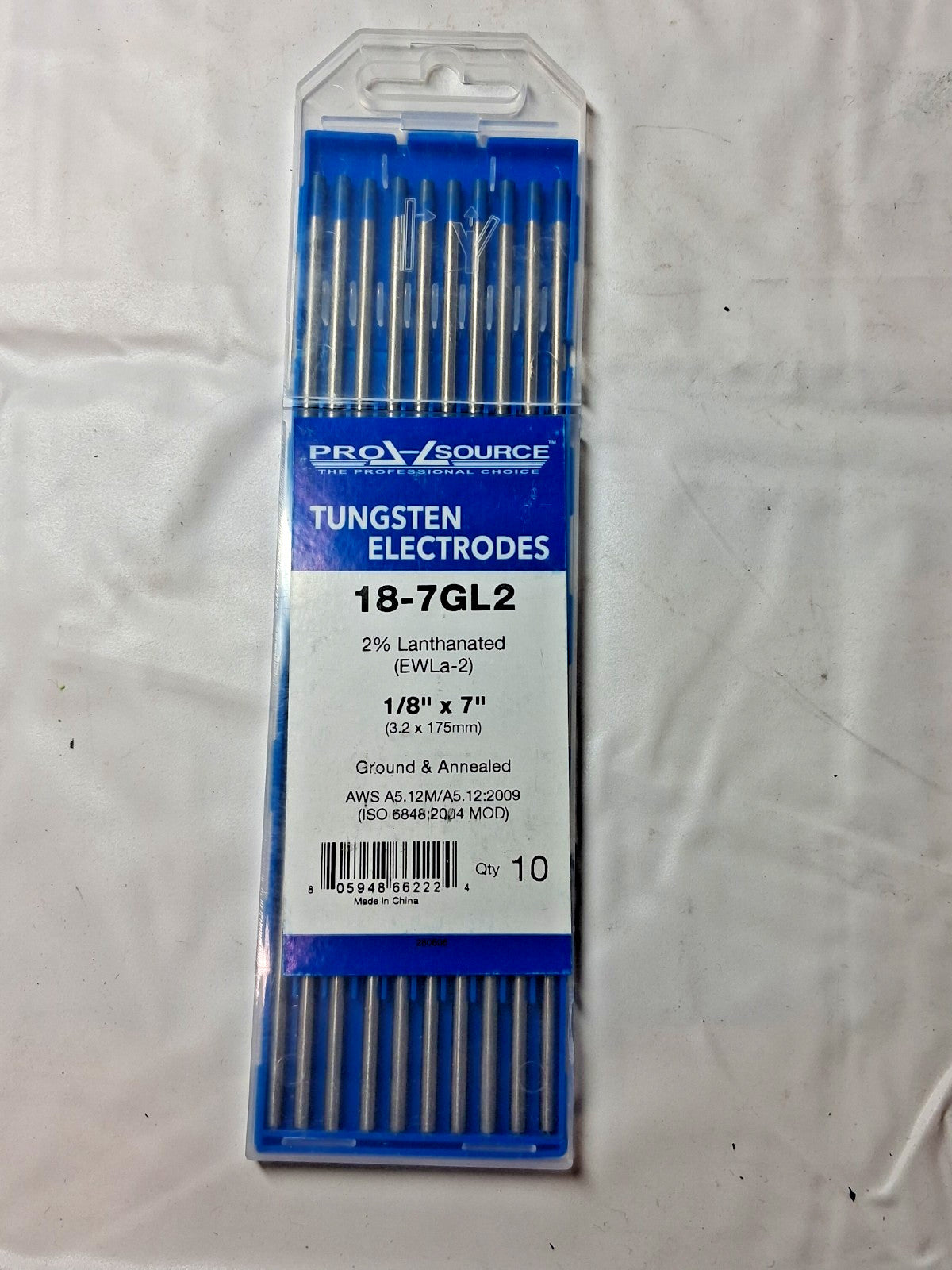 PRO-SOURCE TIG Welding Rods QTY10 7" OAL 1/8" Dia 18-7GL2