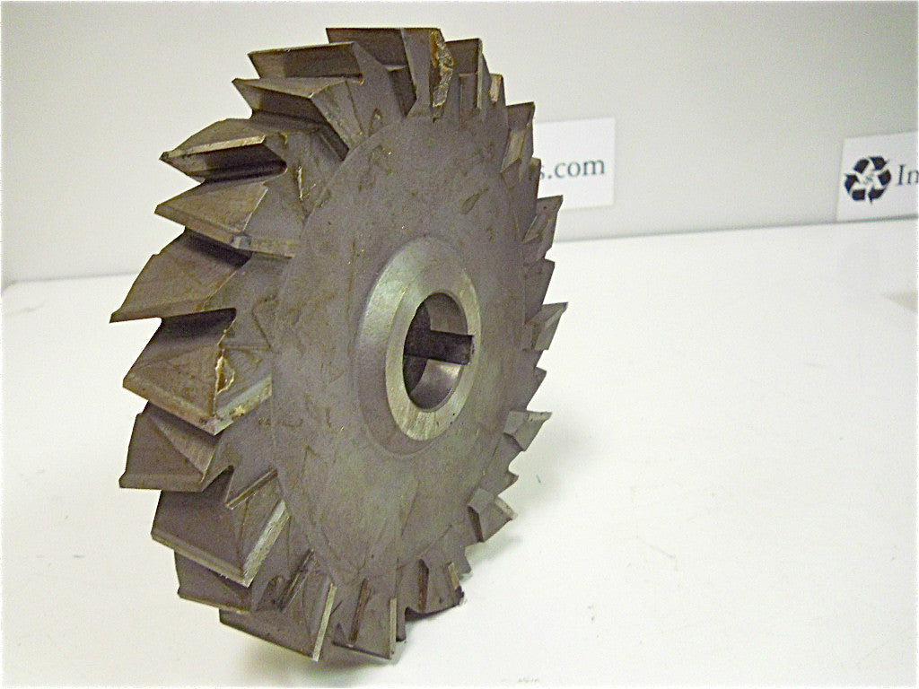 Professional 8" x 1 1/2" x 1 1/2" HSS Staggered Tooth Side Millin