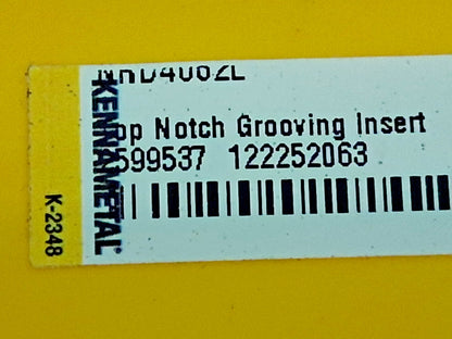 Kennametal Carbide Grooving Insert NRD4062L KC5010 2599537