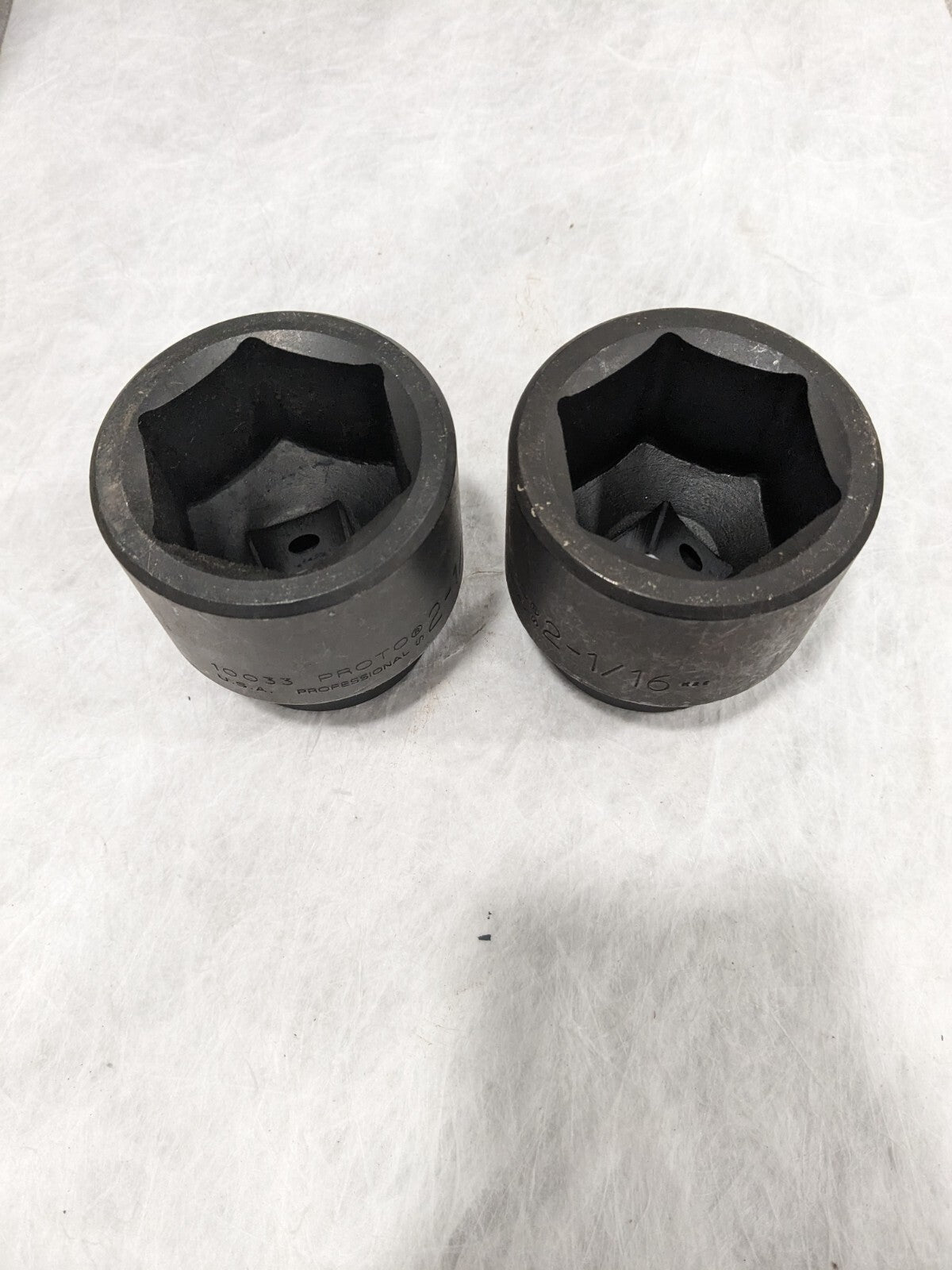 PROTO Impact Socket: 1" Drive, 2-1/16" Socket, Hex Drive Qty 2 J10033