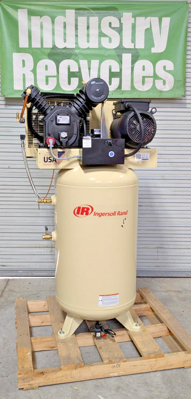 Ingersoll Rand 80Gal Air Compressor 2475N7.5-P  230V/1ph 7.5HP *New/Damaged*