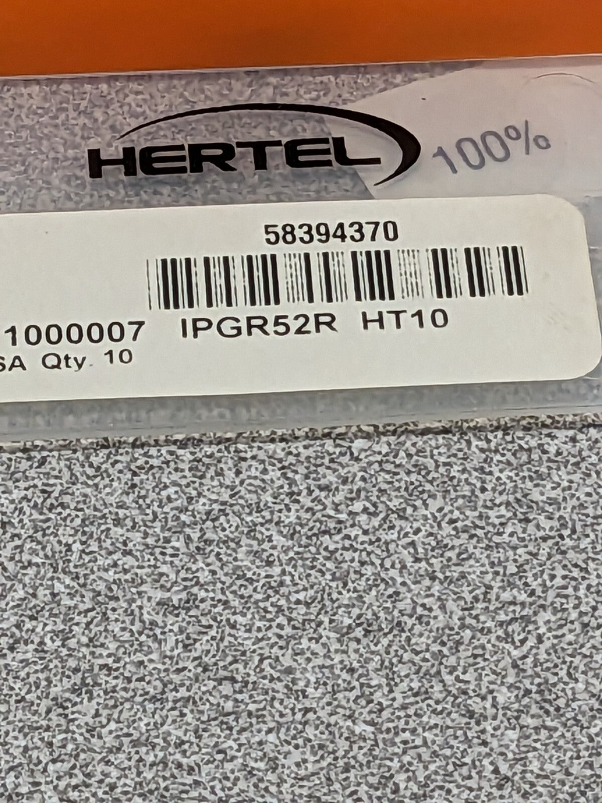 HERTEL Profiling Insert: IPGR52 HC225, Solid Carbide Qty 10 1000007