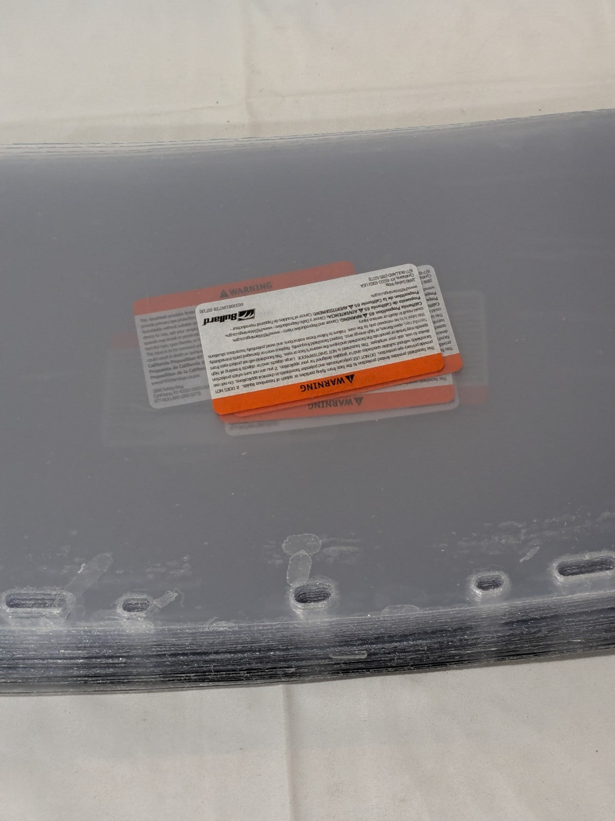 Bullard Clear Multi-fit Acetate Visor 8" High, 0.04" Thick Box of 25 840M