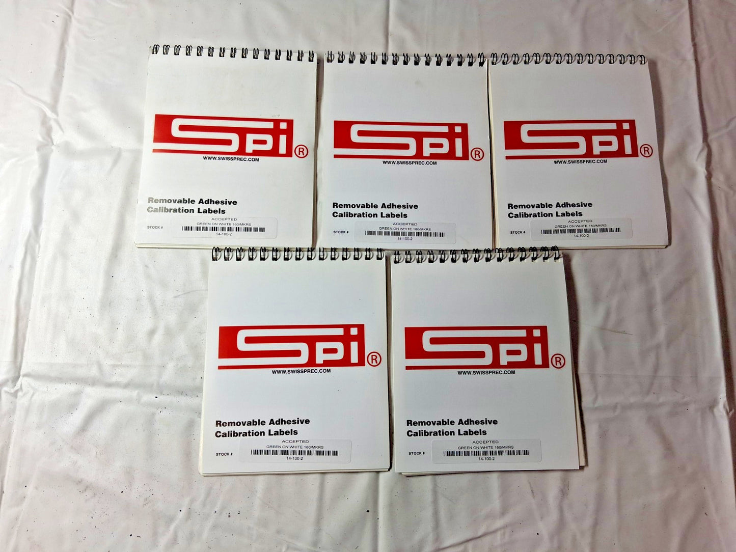 SPI Inspection & Quality Label "Accepted _BY_DATE_" Rectangle 5PK 14-100-2