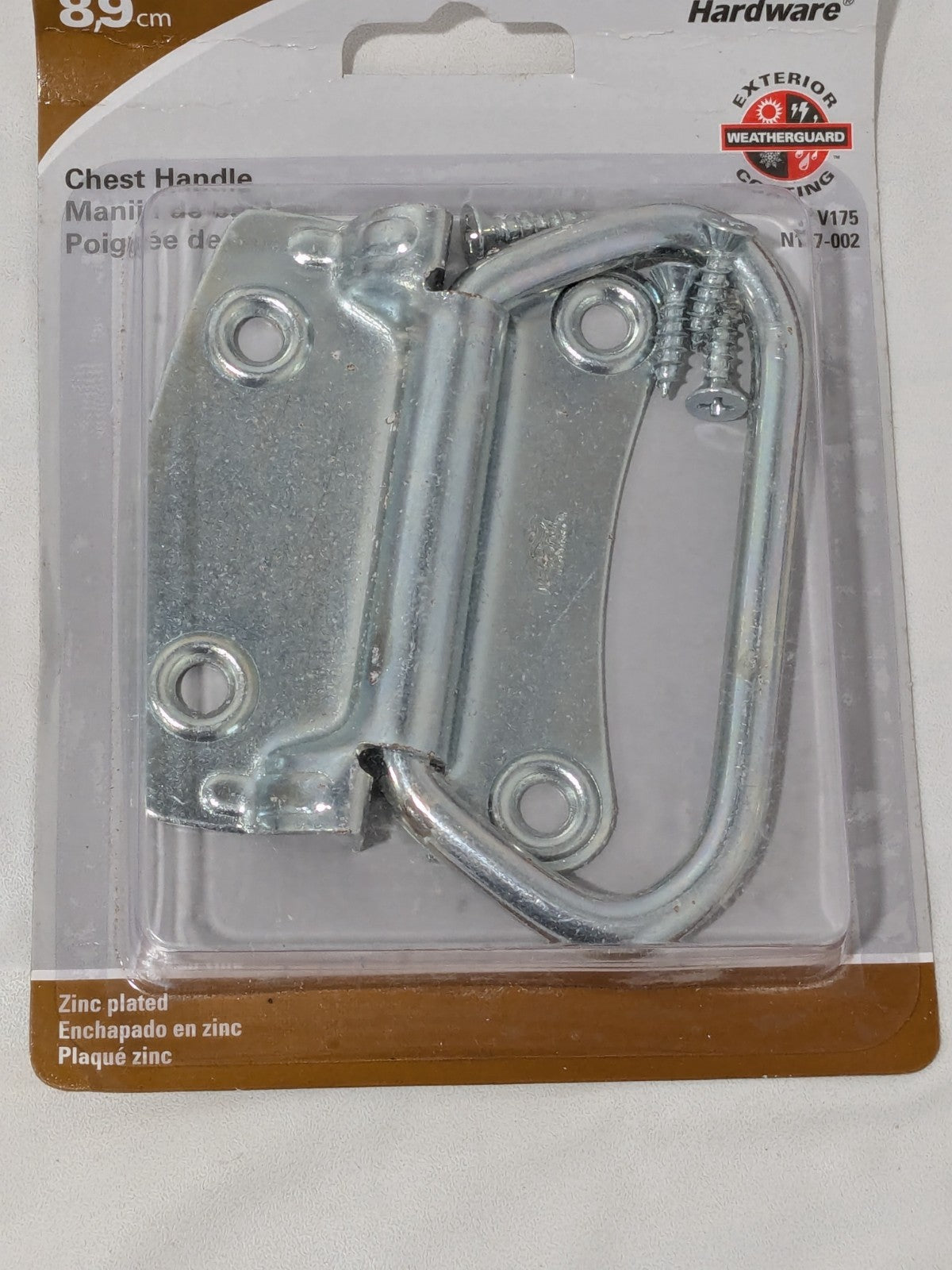 National 3-1/2" Small Box Chest/Door Handle With 4 Screws Box of 5 N117-002