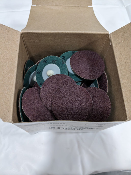 Standard Abrasives Qc Tra/O 2 Ply Di 2" 36G Qty 50 - 7100064344