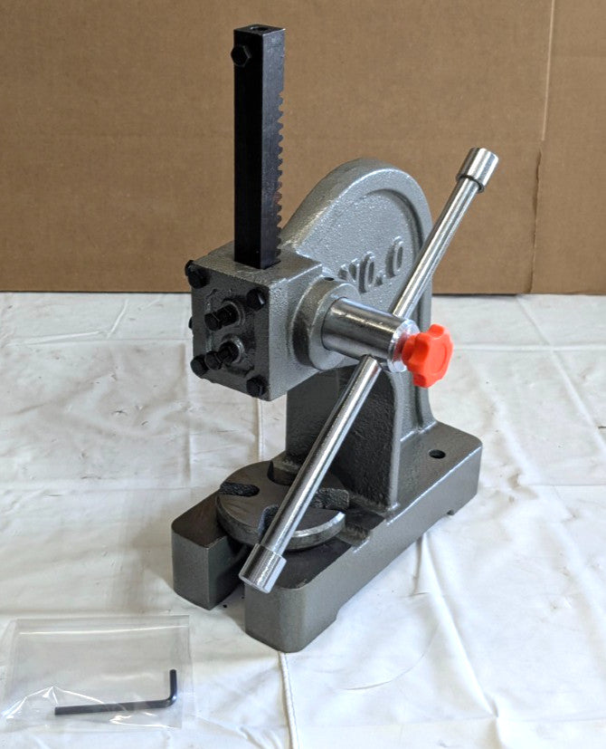 1/2 Ton Arbor Press - No. 0 - 3/4" Ram - 3-1/4" Throat - 7-1/2" Stroke 805-10050