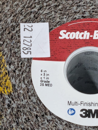 3M Deburring Wheel: 6" X 3" X 1", Density 2, Silicon Carbide 7000148248