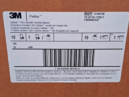 3M Listen-Only Earmuffs 30 dB Hard Hat Cap Mounted 7000002327