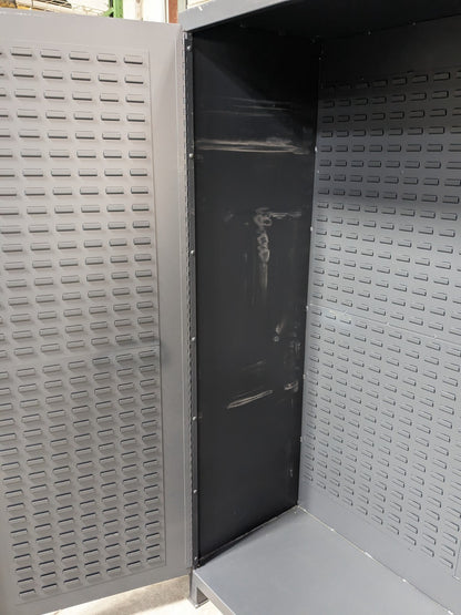 Valley Craft Heavy Duty Welded Storage Cabinet w/ Bins F87953A7 Scratch N Dent