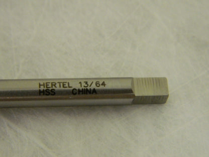 Hertel Hand Reamer 13/64" x 1-7/8" x 3-3/4" 6FL HSS 30162606