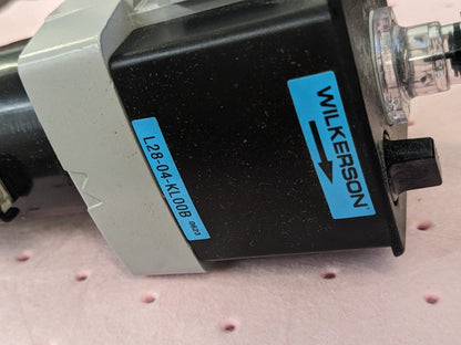 WILKERSON Standard Compressed Air Lubricator: 1/2" Port, NPT Ends L28-04-KL00B