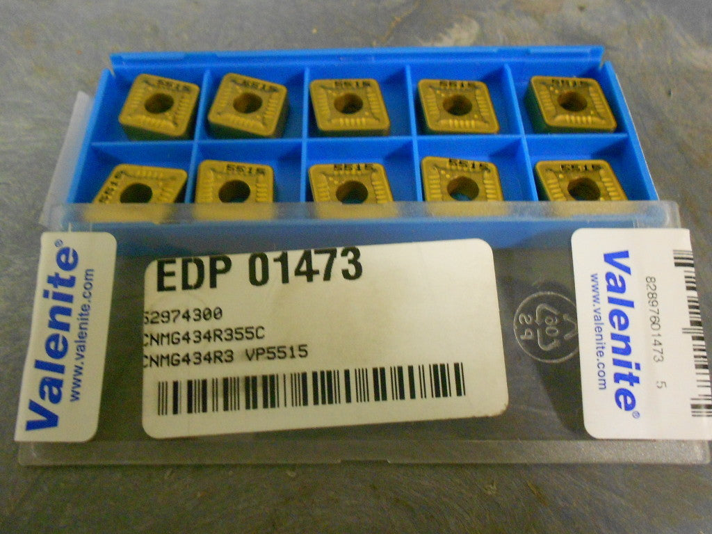Valenite Carbide Inserts CNMG434R3 CNMG120416R3 VP5515  Qty. 10 01473