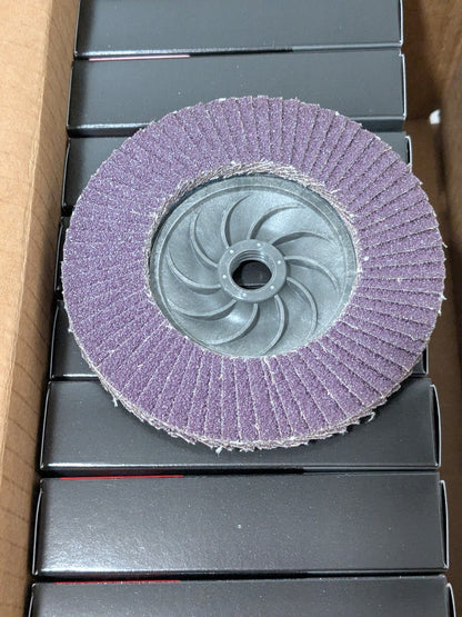 3M Flap Disc: 4-1/2" Dia, Ceramic Alumina, Type 27 Qty 10 7100244691