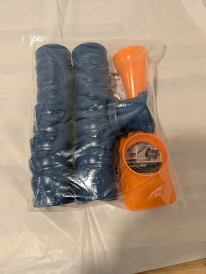 Loc-Line Shop Vacuum Kit, 2.5", Blue/Orange 80813