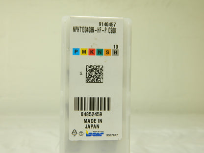 Iscar Carbide Drill Inserts NPHT130408R-HF-P IC908 Qty 10 04852459