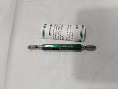 GF GAGE Plug Thread Gage #4-40 Thread, 2B Class Double End Go&NoGo W0112402BS