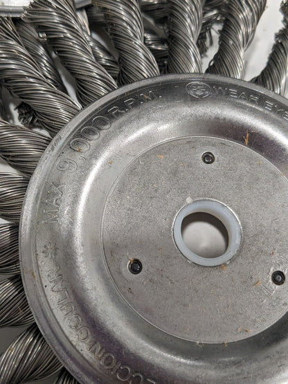 WEILER Wheel Brush: 6" Wheel Dia, 1/2" Face Width Qty 2 08105