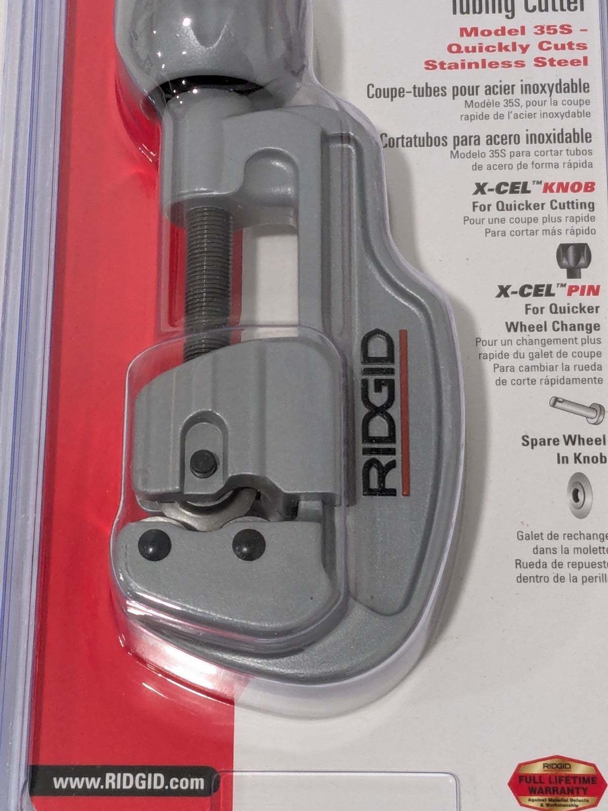 Ridgid Hand Tube Cutter: 1/4 to 1-3/8" Tube 29963