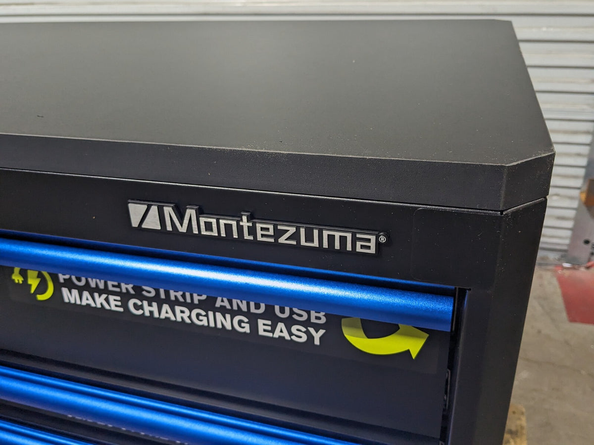 Montezuma 11 Drawer Roller Cabinet Tool Box 56" x 24" x 41" Scrat