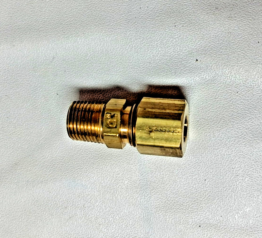QTY15 Brass Compression Tube Connectors 1/4-18 1/4" 11056-A