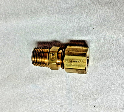 QTY15 Brass Compression Tube Connectors 1/4-18 1/4" 11056-A