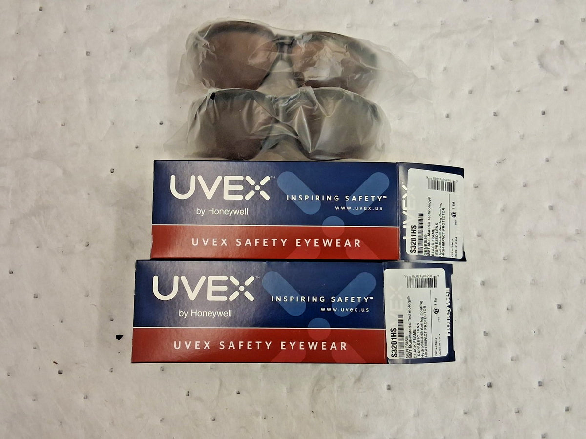 Uvex Anti Fog Half Framed Scratch Resistant Saftey Glasses QTY2 S3201HS