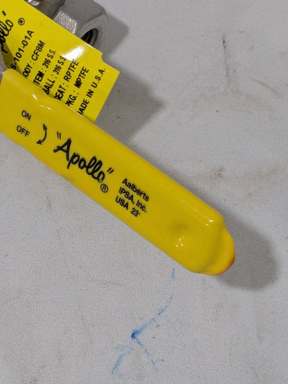 Apollo Standard Manual Ball Valve: 1/4" Pipe FNPT x FNPT 76-101-01A