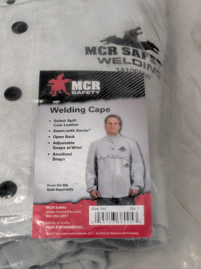 MCR Welding & FR Sleeves: Size 2X-Large: Leather, 47.79 oz 38100MWXXL