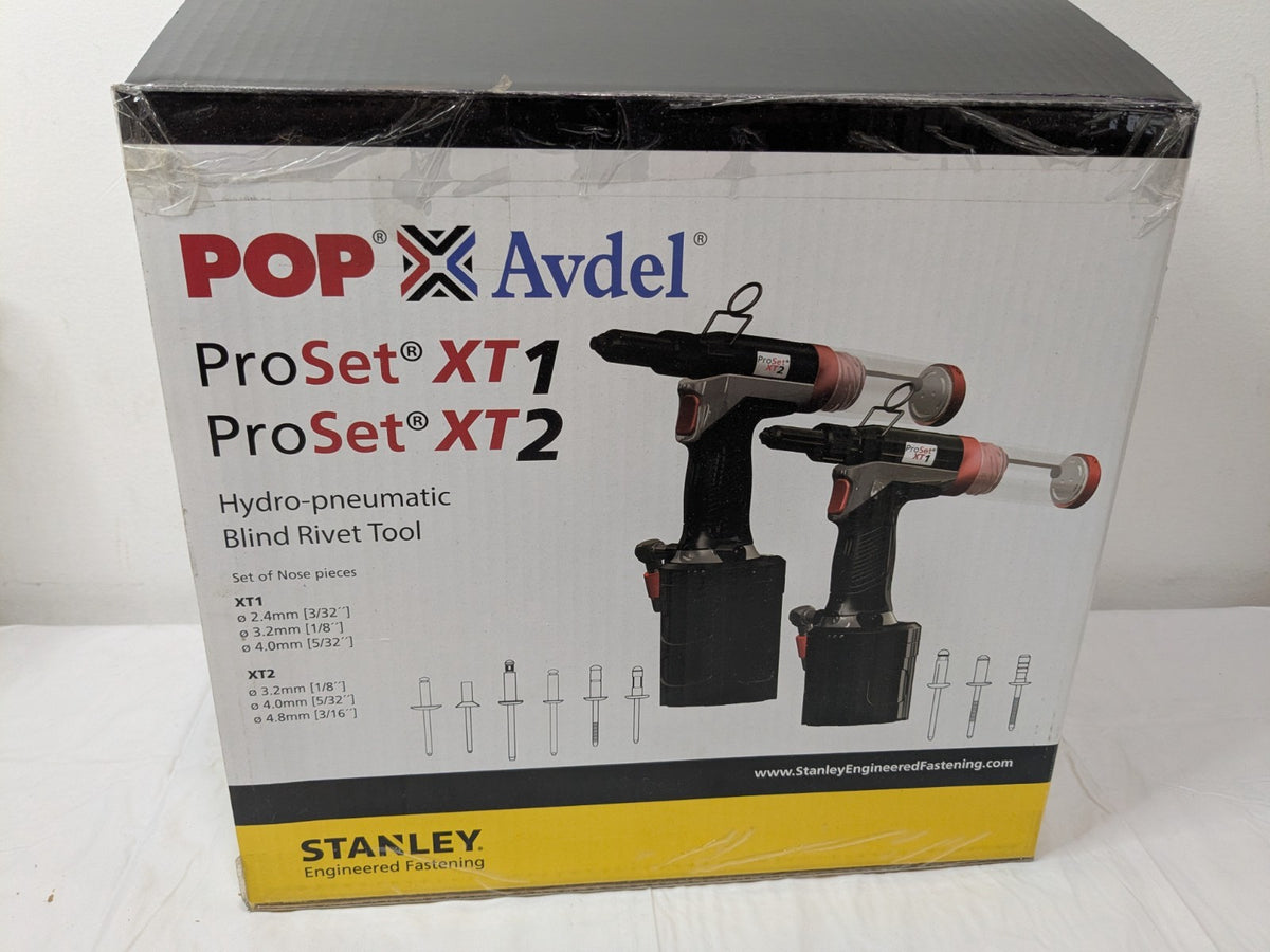 Stanley POP Avdel ProSet XT2 Air Hydraulic Blind Rivet Tool 07900-09402