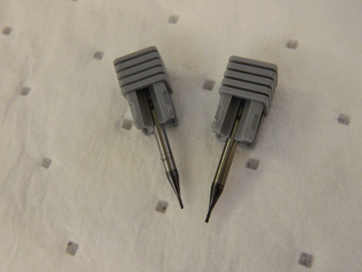 HARVEY TOOL Corner Radius End Mills qty2: 0.9 mm Dia 4 Fl Solid Carbide 27235-C3