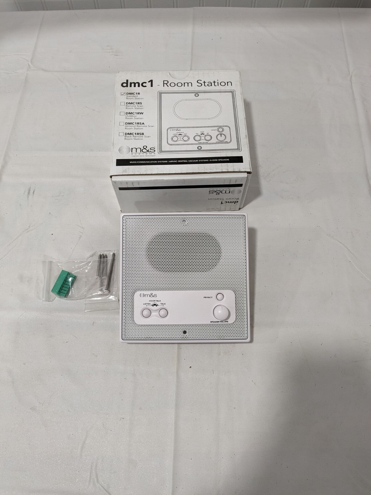 M&S Systems Standard Indoor Room Station White DMC1R