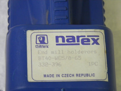 Narex BT40 Taper Shk End Mill Holder WE5/8"-65 2.5 Proj 1-21/32 Nose 3323