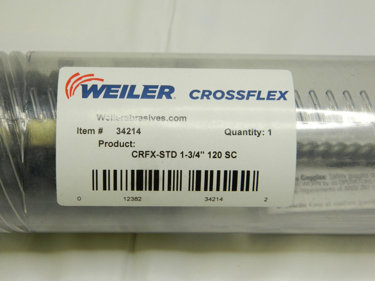 WEILER 1-3/4" Bore Diam, 120 Grit, Silicon Carbide Flexible Hone 34214