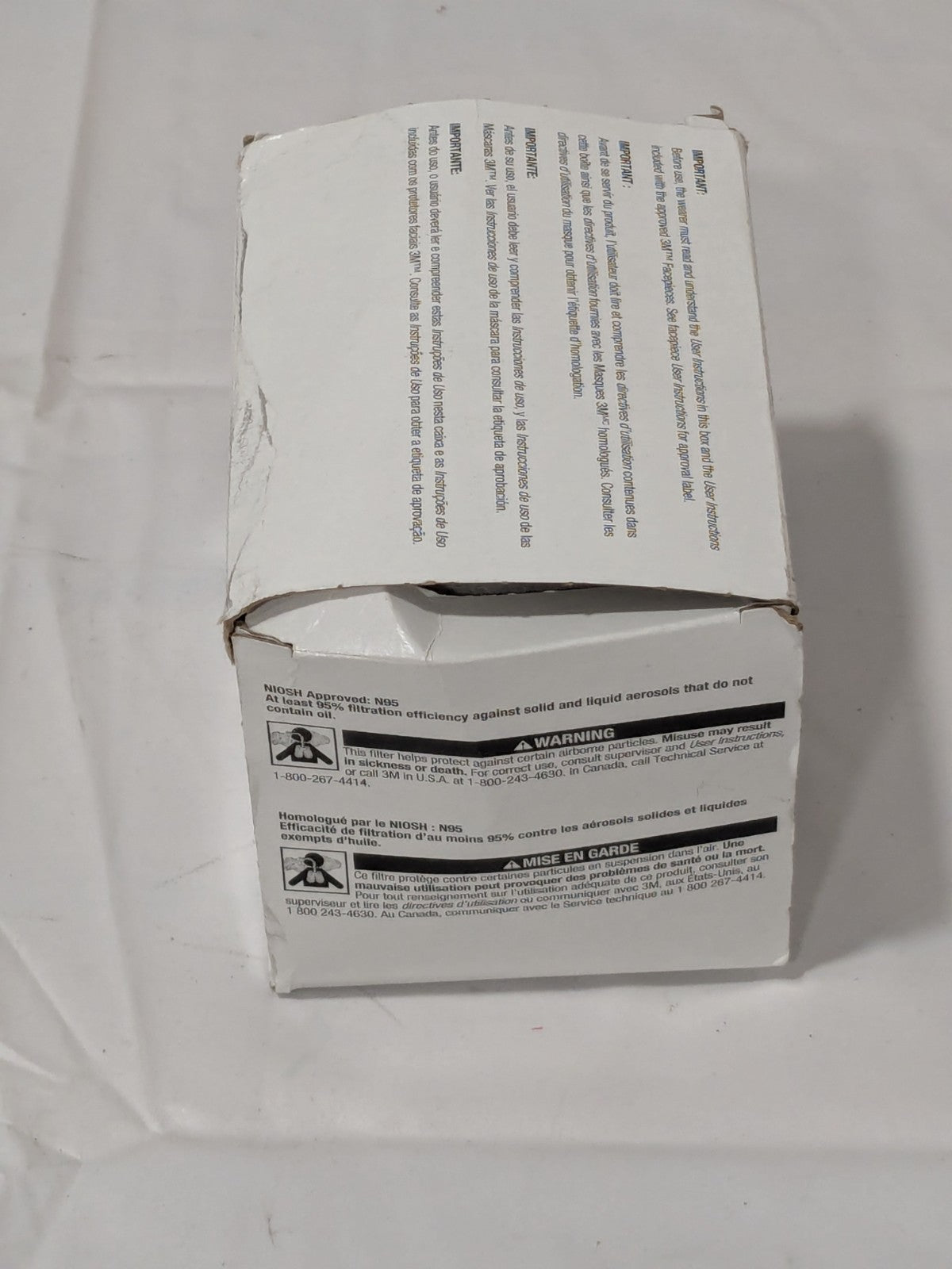 3M Facepiece Filter: Particulates White Box of 10 7000002008