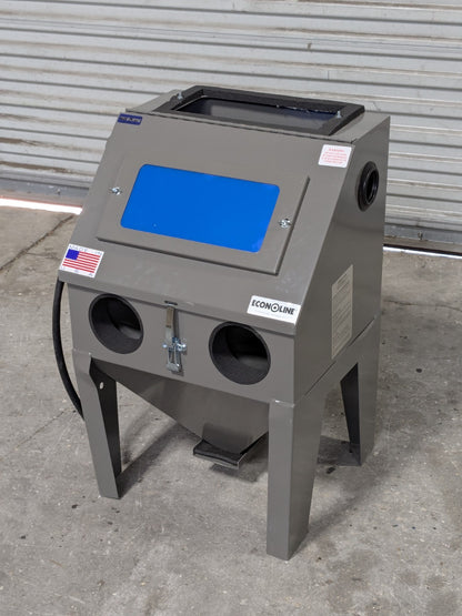 Econoline Mini Benchtop Blast Cabinet 18" x 16" x 16" Workspace SCRATCH N DENT