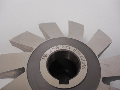 Precision 1-3/4" x 5-1/2" x 1-1/4" Concave Milling Cutter X5-MG-0
