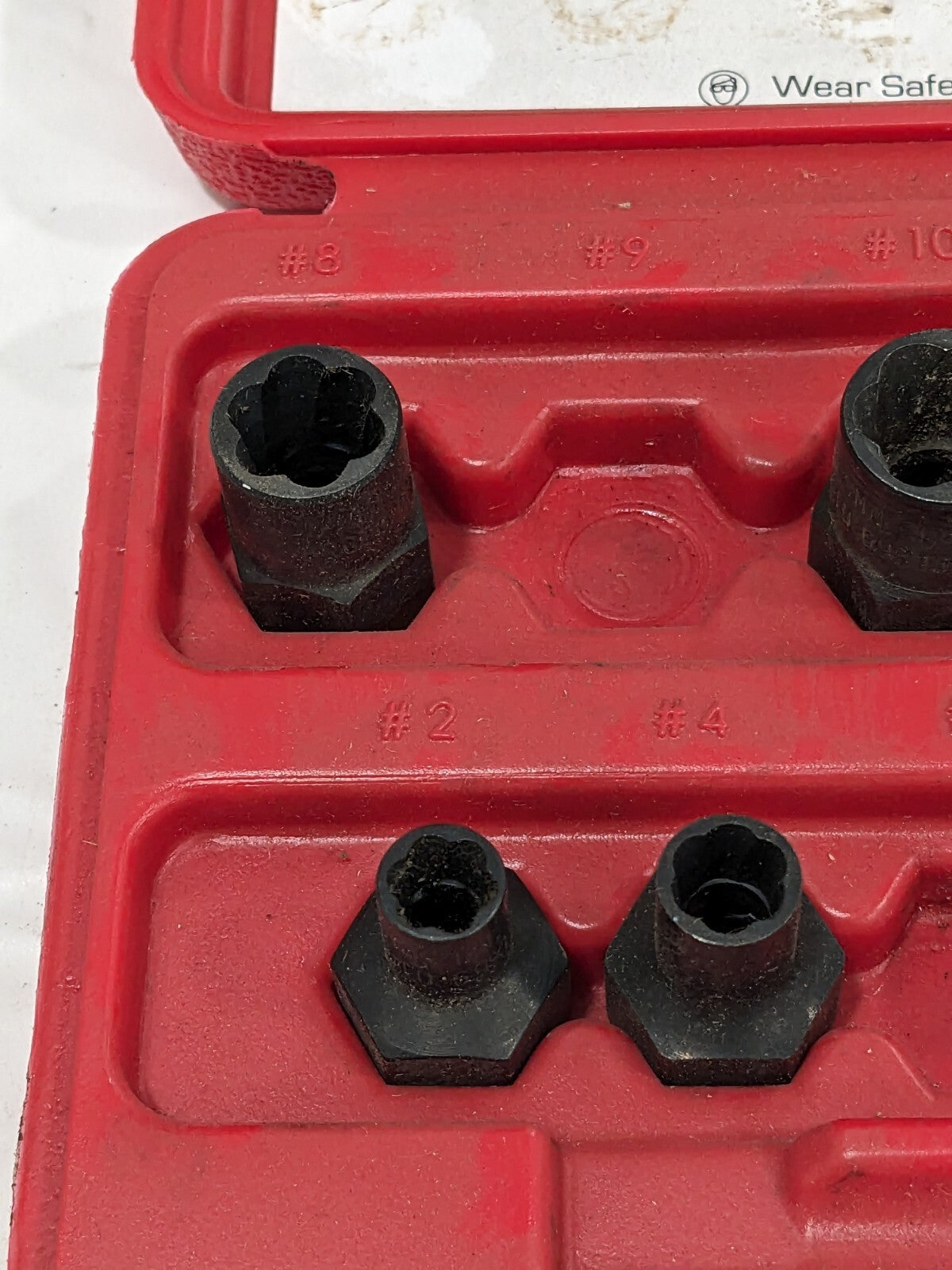 PROTO 7 Pc Bolt &amp; Screw Extractor Set J69X00 INCOMPLETE